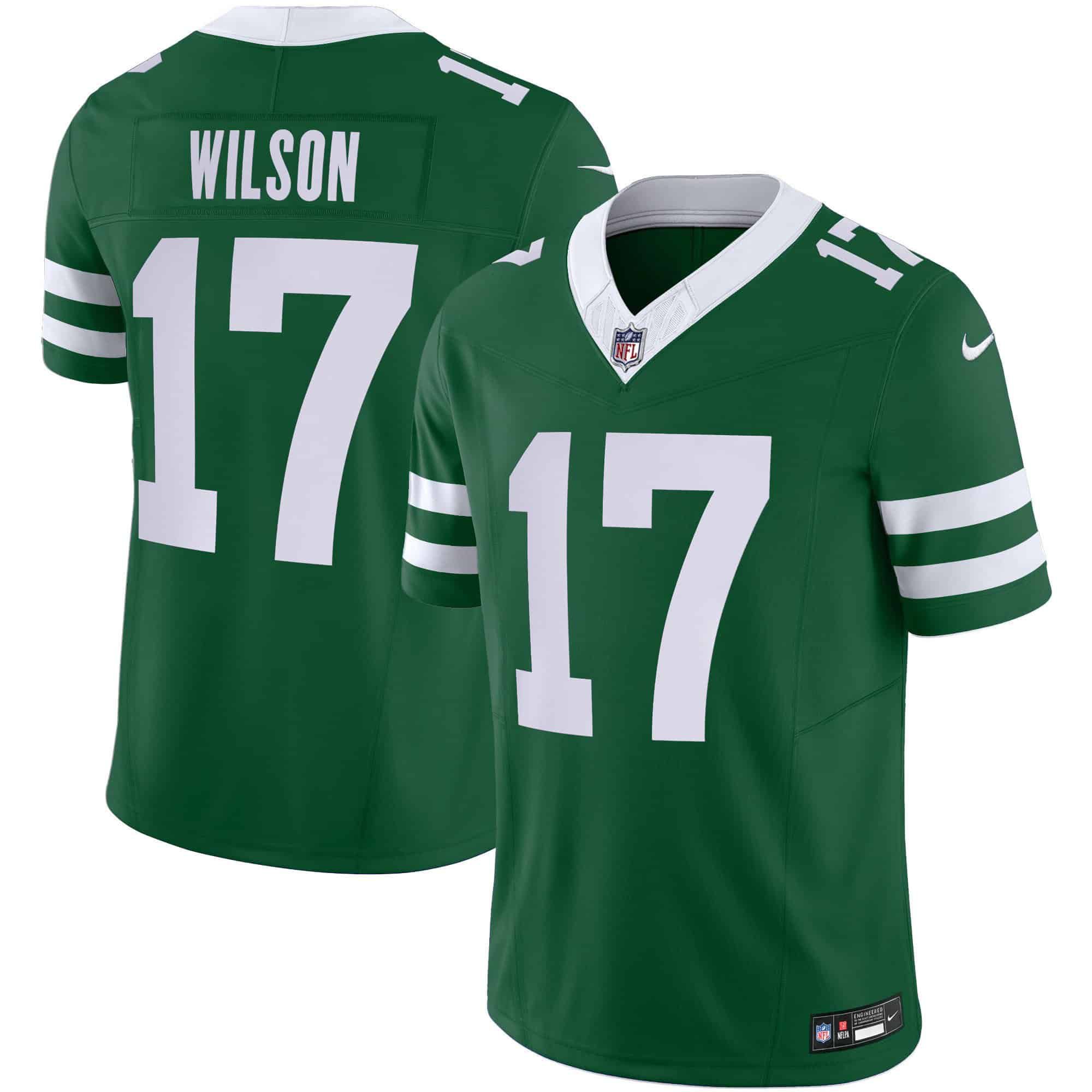 Men New York Jets 17 Wilson Green 2024 Nike Limited NFL Jersey